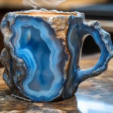 Cross-Border New Arrival Imitation Mineral Crystal Coffee Cup