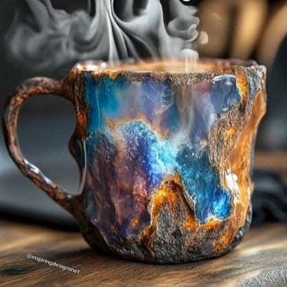 Cross-Border New Arrival Imitation Mineral Crystal Coffee Cup