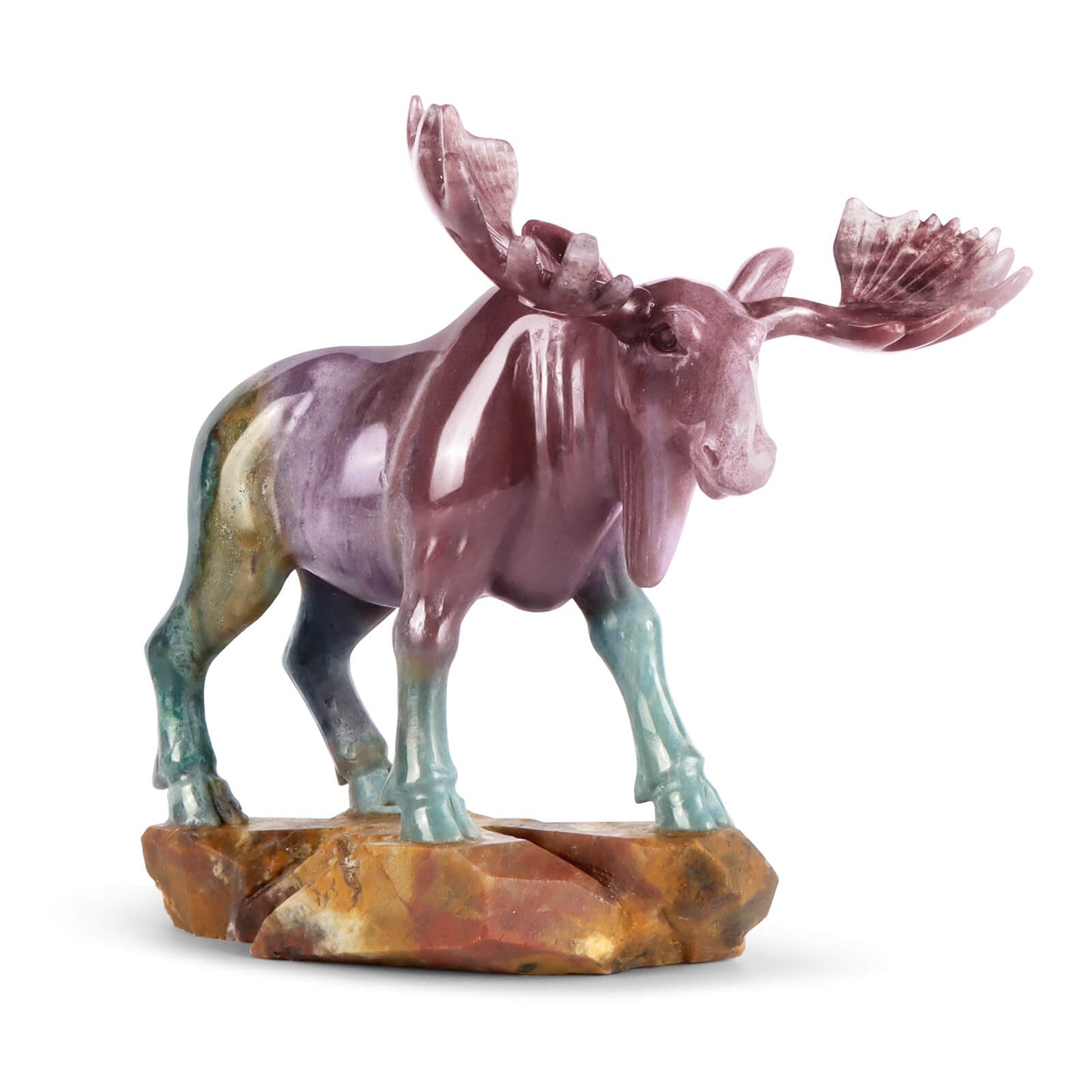 🦌Crystal Deer Ocean Jasper Moose 🦌