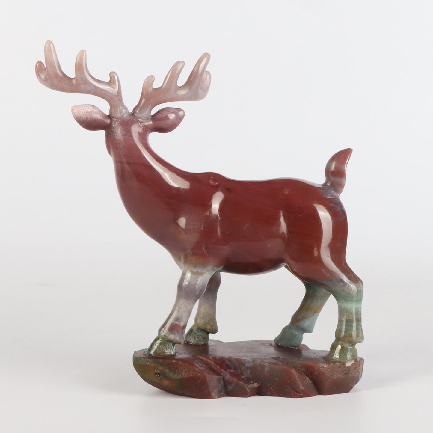 🦌Crystal Deer Ocean Jasper Moose 🦌