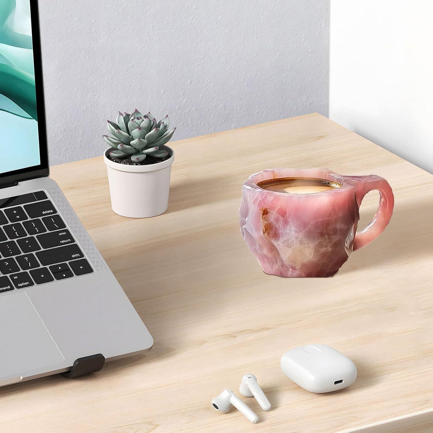 Cross-Border New Arrival Imitation Mineral Crystal Coffee Cup