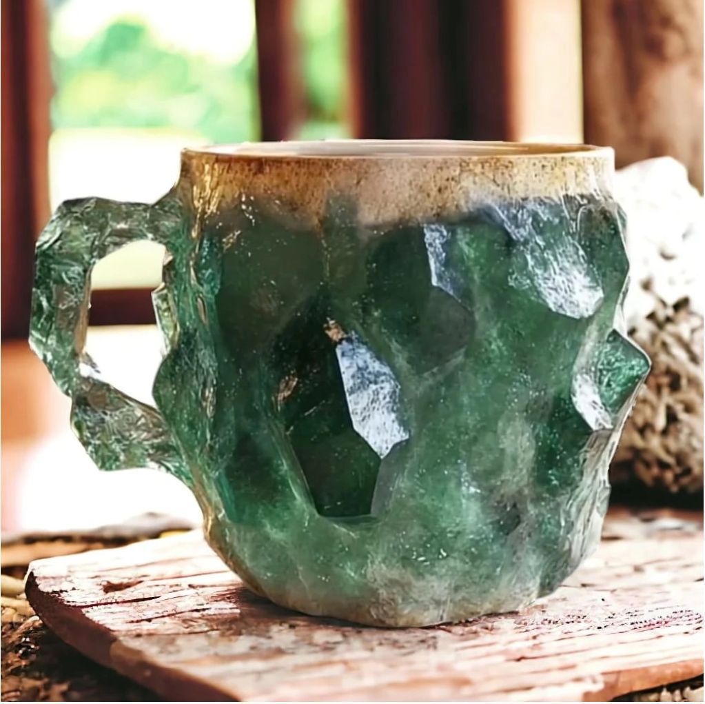 Cross-Border New Arrival Imitation Mineral Crystal Coffee Cup