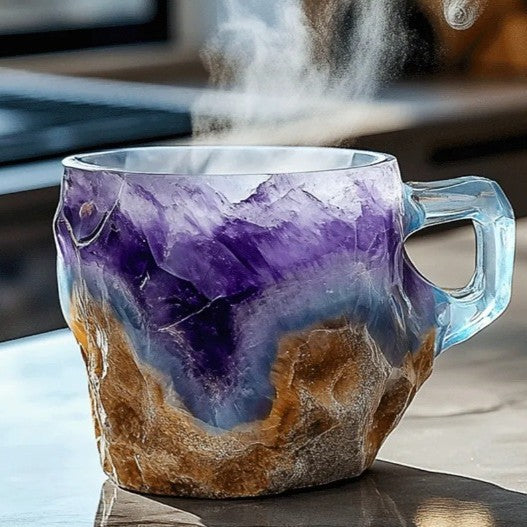 Cross-Border New Arrival Imitation Mineral Crystal Coffee Cup