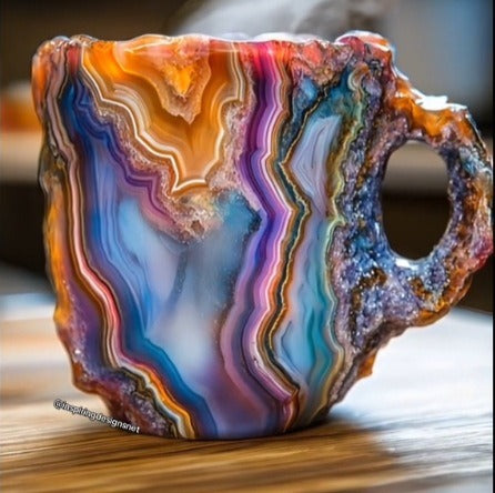 Cross-Border New Arrival Imitation Mineral Crystal Coffee Cup