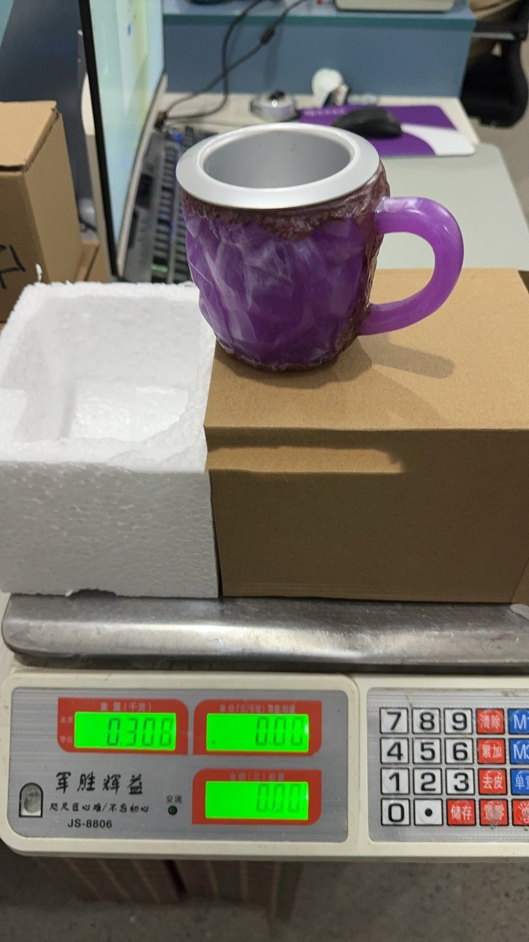 Cross-Border New Arrival Imitation Mineral Crystal Coffee Cup
