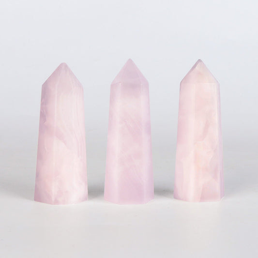 Rose Quartz Crystal Point Tower Wholesale