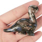 Artistone Hand Carved Glaucophane stone 2" Crystal Dinosaur Statue Animal Collection. SmqartCrystal