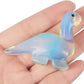 Artistone Hand Carved Opalite stone 2" Crystal Dinosaur Statue Animal Collection. SmqartCrystal